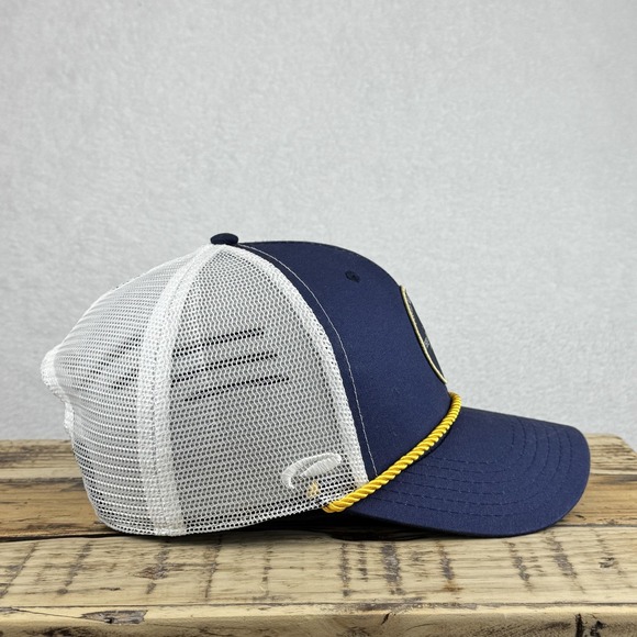 The Players Championship Hat Cap Snap Back Mens Navy White PGA Golf Rope Trucker - Picture 2 of 6